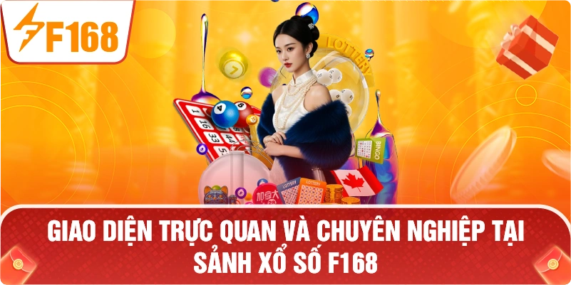 Giao diện trực quan và chuyên nghiệp tại sảnh XỔ SỐ F168.